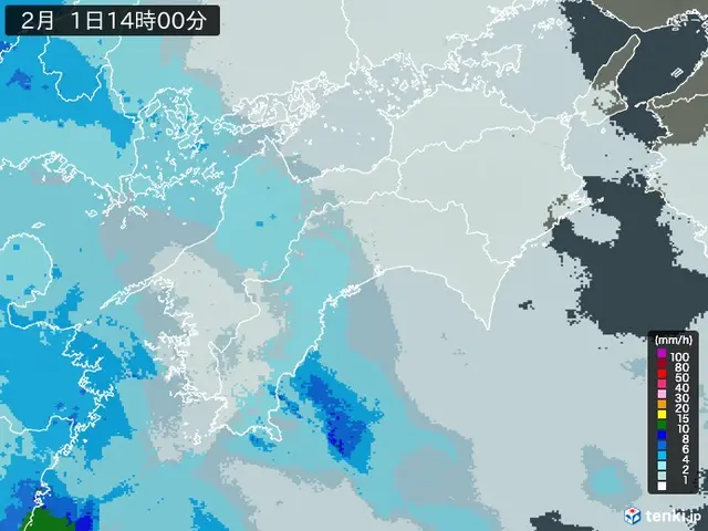 四国地方の雨雲レーダー - 過去の天気 2025年02月01日 - 日本気象協会 tenki.jp
