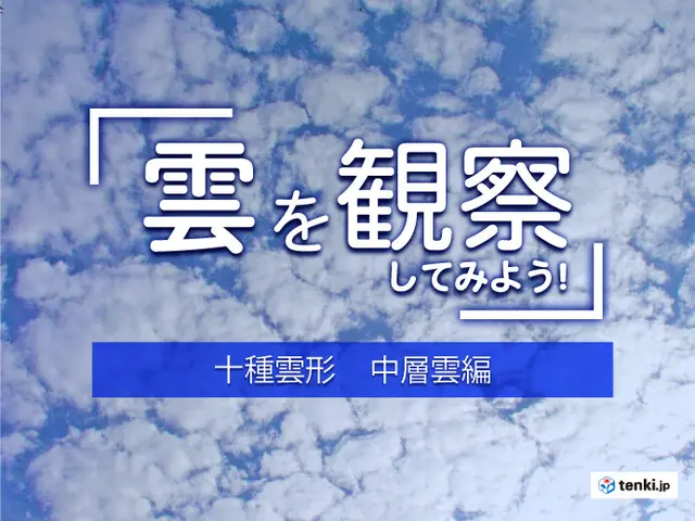 十種雲形 雲は全部で10種類 見分け方を形や高さから解説 中層雲編 Tenki Jpサプリ 21年07月31日 日本気象協会 Tenki Jp