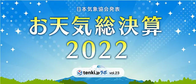 2022年お天気総決算 ～tenki.jpラボVol.23～(季節・暮らしの話題 2022年12月09日) - 日本気象協会 tenki.jp